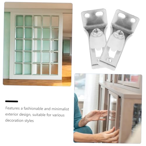 Kit de Herrajes para Puerta Bifold Holibanna 2 Juegos de Rodillos para Puerta Corredera Accesorio Pivote Ajustable para Fácil Instalación miniatura 4