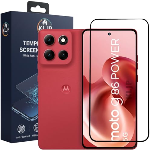 Image of Military-Grade Gorilla Tempered Glass For MOTO G86 POWER With Installation Kit | Edge to Edge Coverage | Black