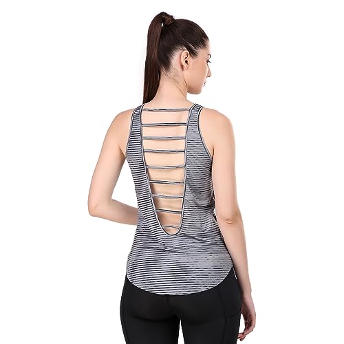 Image of ReDesign Apparels Women's Athleisure Dri Fast Workout Sleeveless Top Sports Gym Tshirt