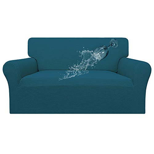 Image of Easy-Going 100% Waterproof Loveseat Couch Cover Stretch Jacquard Sofa Cover
