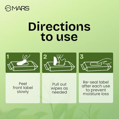 Image of MARS Good pH Balance Refreshing Wipes (10 Wipes) | Green Tea Extract | Hydrated & Glowing Skin On-The-Go | Removes Light Makeup | Skin Friendly