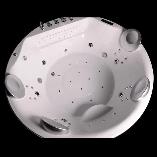 Bagno Italia Minipiscina idromassaggio spa relax 200 cm rotonda con37 getti radio, termostatico e bluetooth