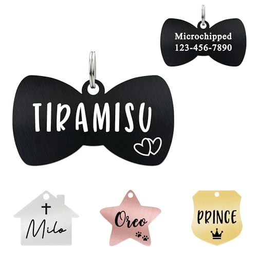 Ultra Joys Cat ID Tag Personalized Pet Tags, Durable