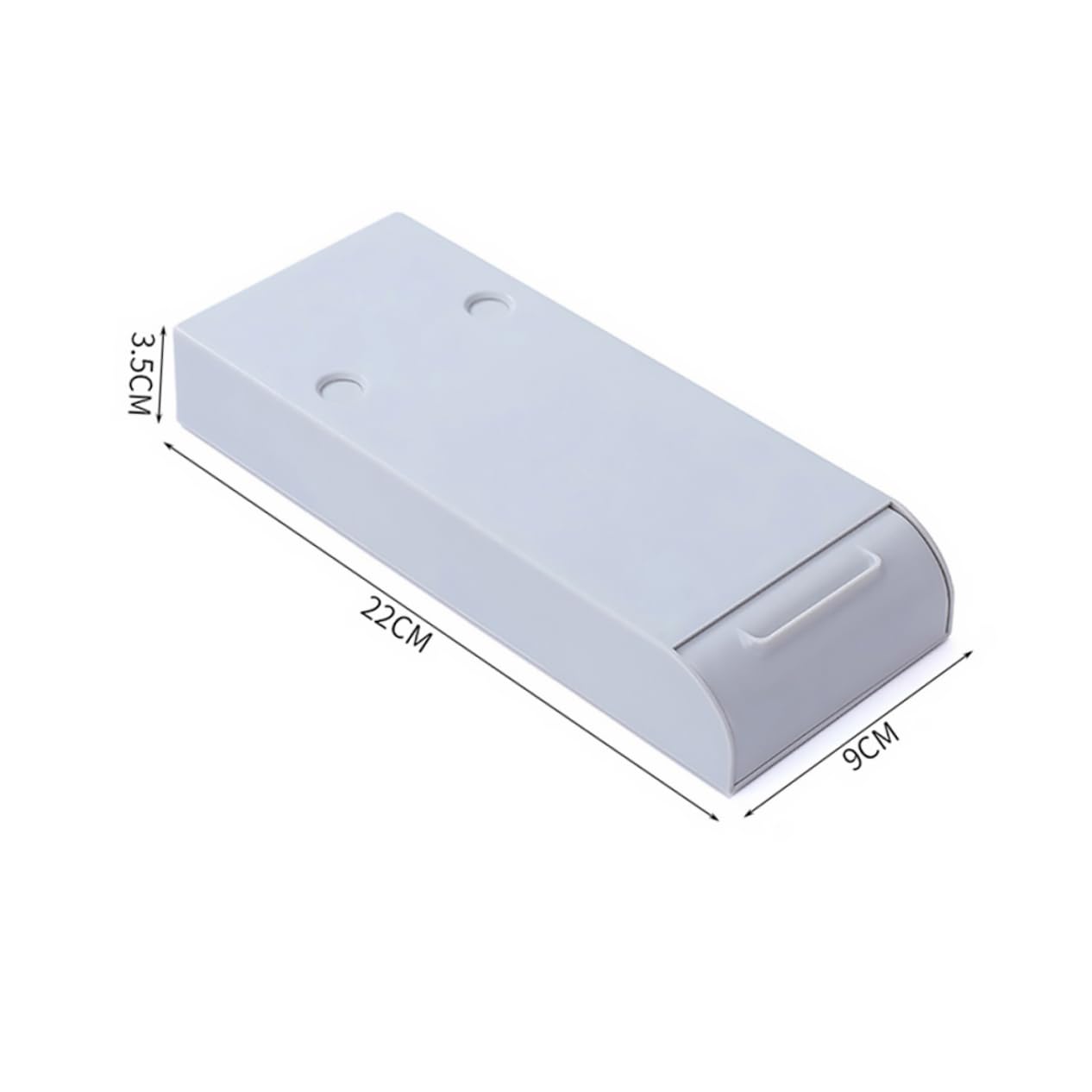DOITOOL Lot de 4 Boîtes à Stylos Adhésives Tiroir sous Bureau en Abs, Organisateur Multifonctionnel Gain de Place pour Rangement Papeterie