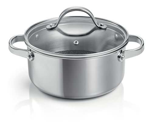 Casserole anti-adhésive à induction 18cm Tescoma SteelCRAFT 2L