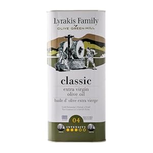 Lyrakis Family seit Olijfolie Extra Vierge Koudgeperst 5l om te koken | PREMIUM | Griekse | Kreta | Maatopties: Tin 5l – 3l – 1l