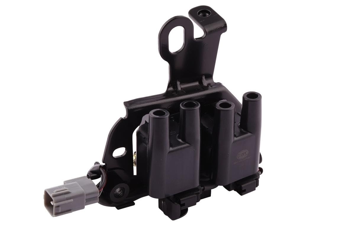 HELLA 5Da 358 057-891 Bobine D'Allumage - 3Pôle - Bobine D'Allumage Double/Connecteur De Bobine Compris - Vissé