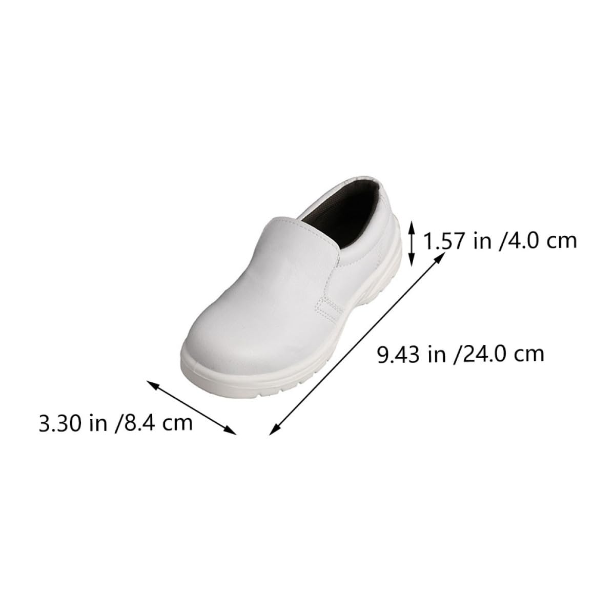 Zapatos de Seguridad Transpirables y Livianos Blancos Puntera Anti-Choque para Trabajo en Taller, Calzado Cómodo de PU y Microfibra para Uso Laboral