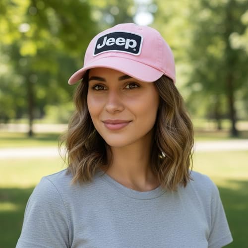 Image of Jeep Dad Hat - Low Profile Adjustable Baseball Cap with Embroidered Patch