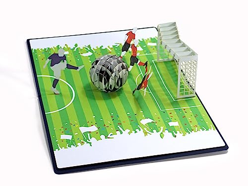 Cutpopup Birthday Card Pop Up, Father's Day, 3D Greeting Card (Football) #TOP1