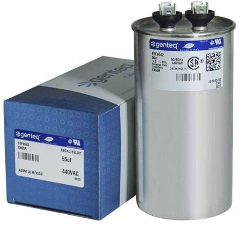 97F9042-55 uf MFD 440 Volt VAC - GE Round Run Capacitor Upgrade