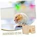 Abaodam Rustic Wooden Hamster Hideout for Small Pets Breathable Rat House Hollow Window Design for Secure Resting and Play Small Animal Habitat