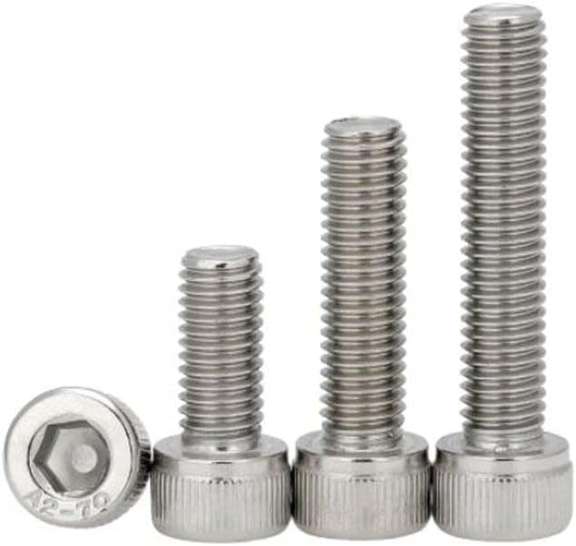 MonsterBolts - M2 x 10mm Socket Head Screws, DIN 912, Stainless Steel, 100 Pack