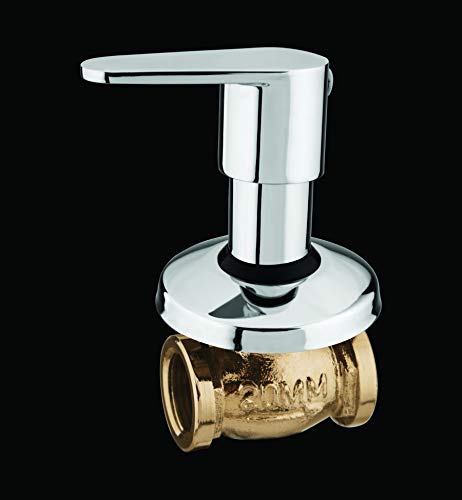 Image of Prayag 6818 Concealed Stop Cock Heavy 15mm with Flange