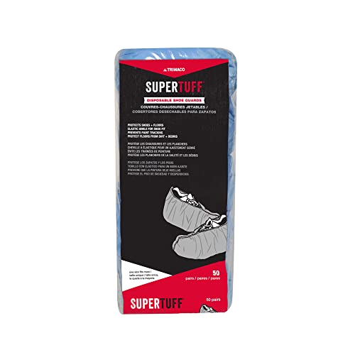 Trimaco SuperTuff Skid-Resistant Polypropylene Shoe Guards, White