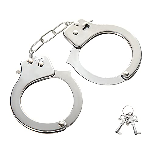 Velany Handcuffs, Kid Toys Handcuffs, Role-Playing Props, Party Costume Props, dress up and pretend play. Police gear toy handcuffs