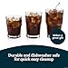 Libbey Boston Tumbler, Rocks, and Juice Glasses, 18 Piece Classic Stackable Glass Cups Set, Versatile, Kitchen Drinking Glasses Set for Everyday Use