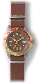 Amazon.co.jp: [ヴァーグウォッチカンパニー] 腕時計 BRWN GMT