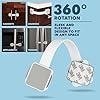 Todays Kids Child Safety Locks 4-Pk. Child Locks for Cabinets & Drawers, Oven, Refrigerator, Toilet, Doors, Adjustable & Secure Baby Locks, Double Lock Option, Easy Install Cabinet Locks Baby Proofing #1