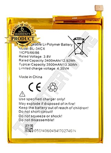 Image of THE BATTERY STORE Original BL-34CX Battery for Infinix Smart 3 Plus(BL-43CX) Battery with 6 Month Warranty and high Capacity Battery Backup.