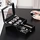 ProCase Uhrenbox mit 8 Fächern, Uhrenkasten Uhrenkoffer mit Glasdeckel Uhrenkissen, Uhrenschatulle für Schmuck Ringe Armbänder Halsketten - 8 Slot, Schwarz