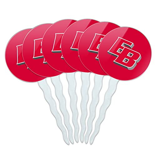 California, East Bay Primary Logo Cupcake Picks Toppers Decoration Set of 6