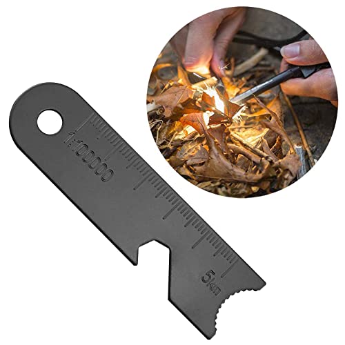 3 In 1 Black Ferro Rod Scraper 15Pcs Ferro Rods Magnesium Rods Striker Multifunctional Flint Scraper For Survival, Emergency, Camping #TOP2