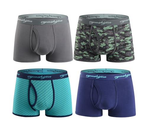 Men's 4 Pack Comfortable Underwear Boxer Briefs2
