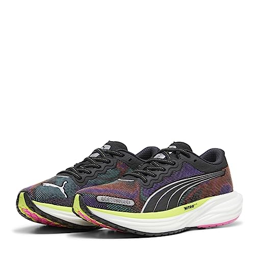 PUMA Damen Laufschuhe Deviate Nitro 2 Psychedelic Rush black-lime pow-poison pink 38