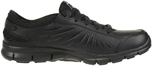 Skechers Women's Safety Shoes, Black Leather, 9 | Image 3