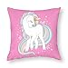 Poszewki na poduszki 1 szt. różowy jednorożec tęczowe dekoracyjne poszewki na poduszki 45 cm x 45 cm miękkie poliestrowe kwadratowe poszewki na poduszki do salonu sofa kanapa łóżko poszewki na poduszki