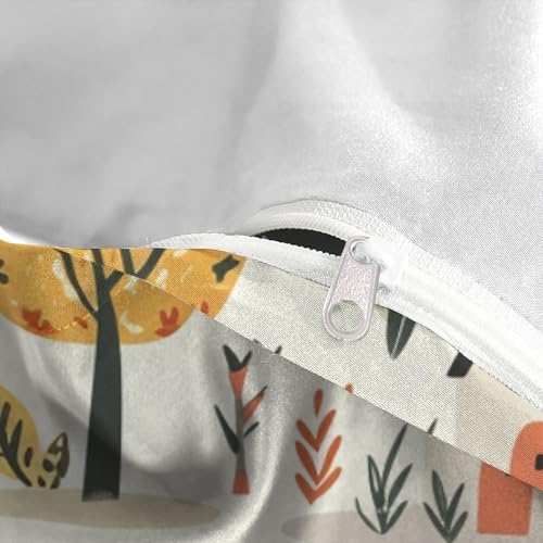 Housse de couette 3 pièces aux finitions soignées parure de lit king durable