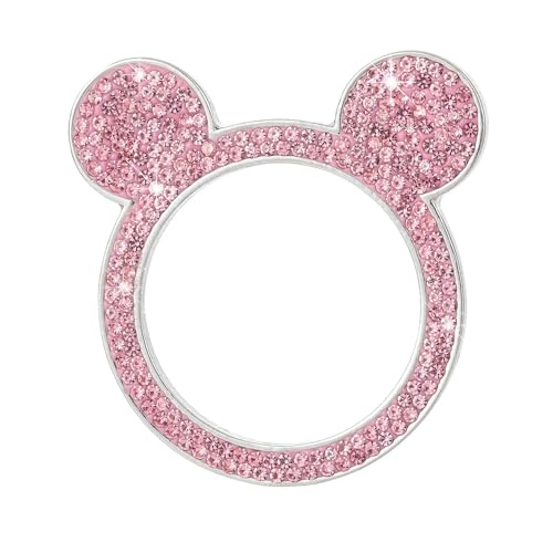 Bague Strass Rose Allumage Voiture Idée Cadeau Idéale pour Décoration Intérieure Femme