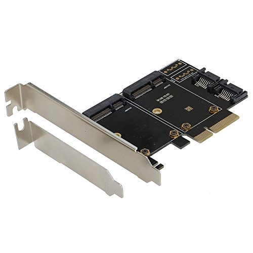 Adaptador PCIe dual mSATA SSD para solucionar la falta de espacio en PC 4