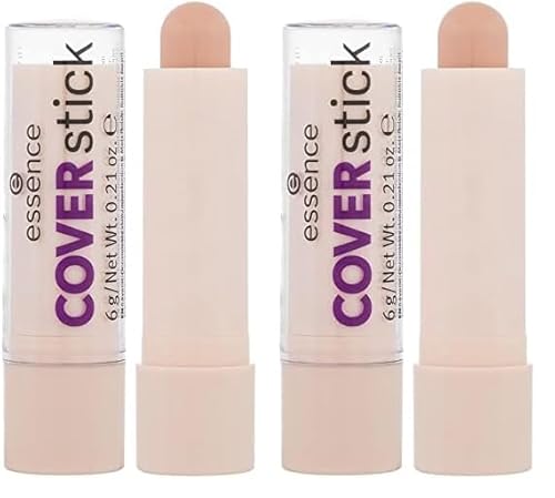 essence COVERstick correttore viso, opacizzante, correttivo del colore, opaca (6g) (Confezione da 2)