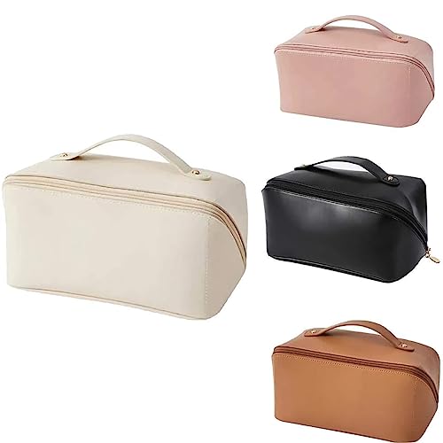Necessaire Feminina Grande para Cosmético Maquiagem Bolsa Organizadora Viagem + Presilha Para Cabelo