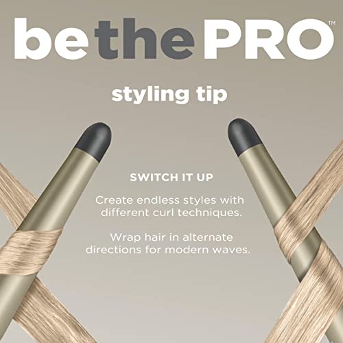 Infinitipro by Conair - Varinha de ondulação de cerâmica turmalina de 3,8 cm a 1,9 cm, varinha afuni