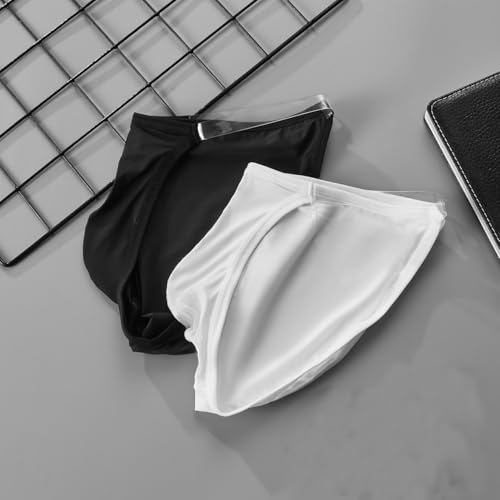 Men's Invisible Straps Waist Smooth Cool Ice Silk Sexy Pouch Underwear Briefs3