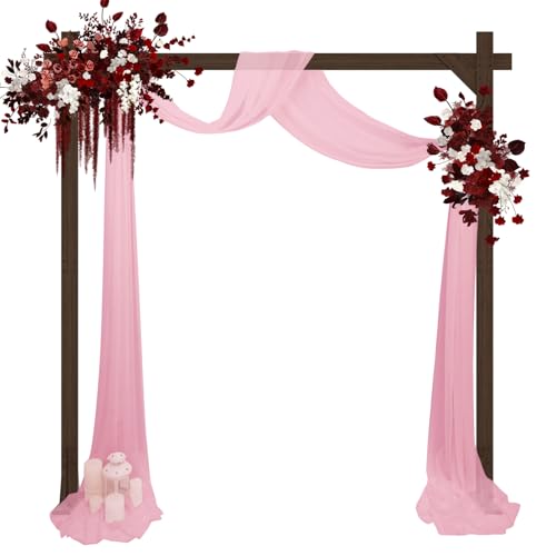 Babenest 7.38FT Wooden Wedding Arch, Square Wood Backdrop Arbor S...