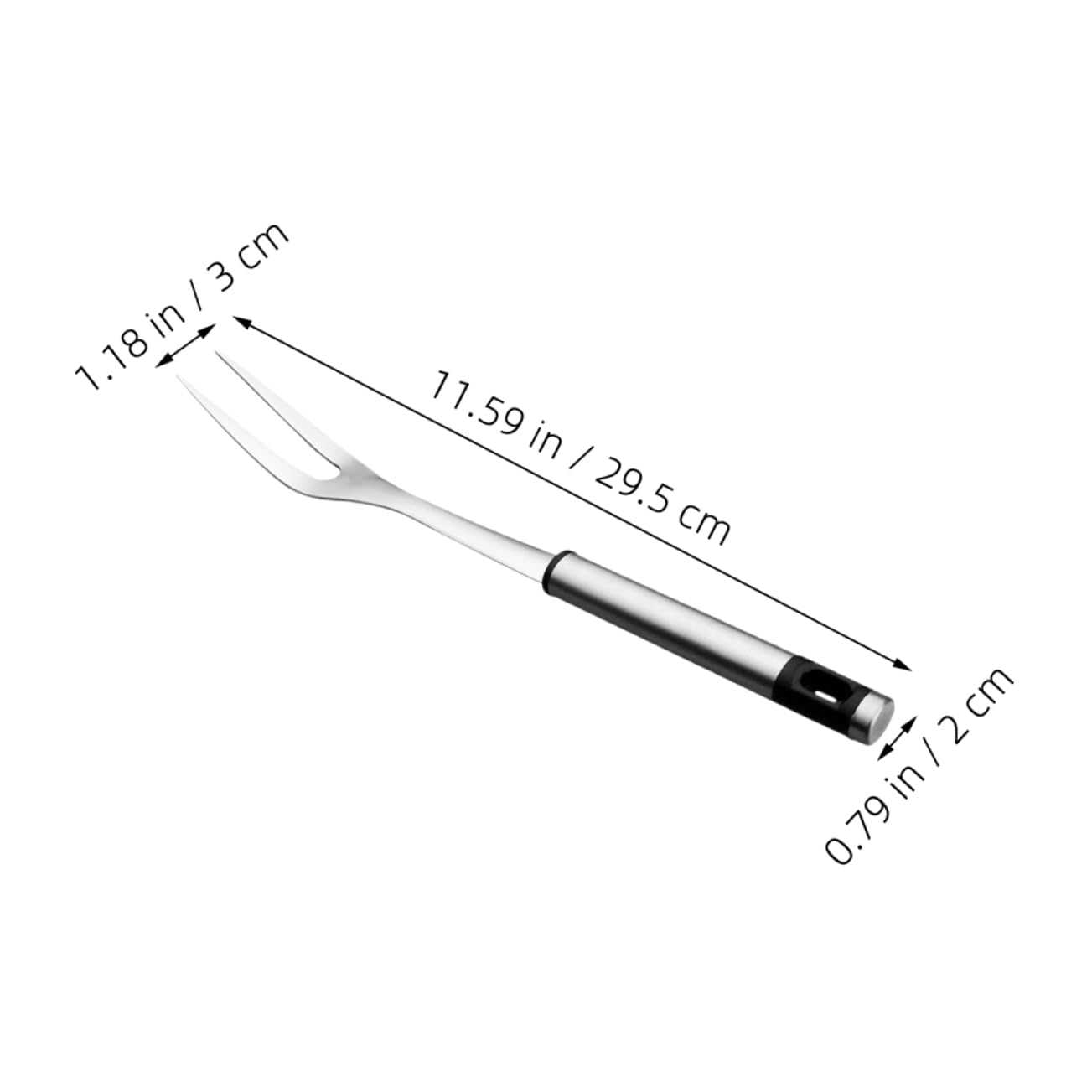 TOYANDONA 2-piece Stainless Steel Bbq Fork Set Perfect for Meat Carving and Grilling at Bbq Events