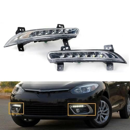 Faros antiniebla para Fluence 2014+ con luces DRL y función de parachoques 2