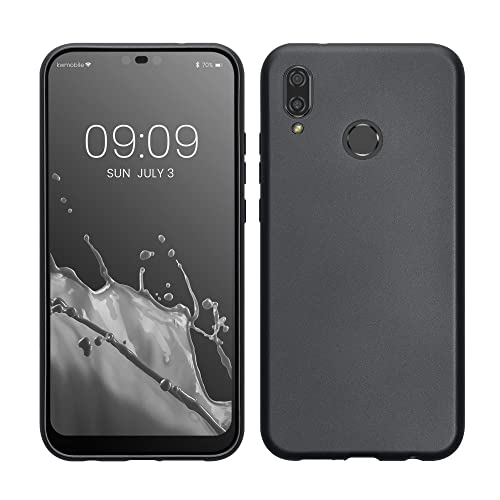Kwnobile Silikon Hülle Für Honor 20 Lite – Metallic Grau, Weiche TPU Schutzhülle Mit Griffiger Oberfläche