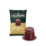 Lollo Caffè Passione Espresso, Miscela Oro- 100 Capsule - Compatibili con le Macchine ad uso domestico Nespresso*