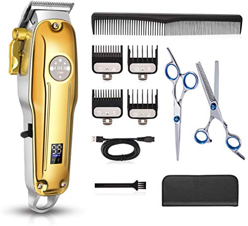 Schnurlose Haarschneider für Männer Profi-Haarschneider Trimmer-Set (10 Stück Haarbartschneiden Pflege Trimmen Formgebungsset) für Heimwerker Männer