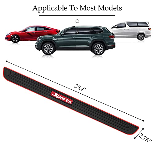 Car Rear Bumper Protector Guard, 35.4 * 2.76 Inch Universal Rubber Scratch-Resistant Trunk Door Sill Protector, Scratch-Resistant Rubber Guard, Car Exterior Accessories For Most Cars And Suv #TOP1
