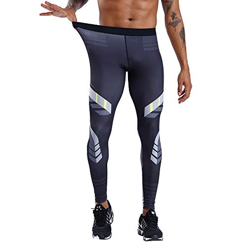 Image of CANGHPGIN Men's Compression Dry Cool Sports Tights Pants Baselayer Running Leggings Yoga Sports Tights Pants