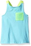 Dream Star Little Girls' A- Line Sequin Pocket V Back Tank