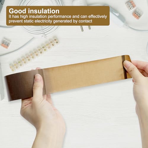 HENGBIRD Teflonband Klebeband 50mm x 10m Hochtemperatur PTFE Band mit Antihaft Glasfaserbeschichtung Rückstandslos Abziehbar Für Vakuumierer 3D Drucker Schweißgeräte Versiegelungsmaschinen