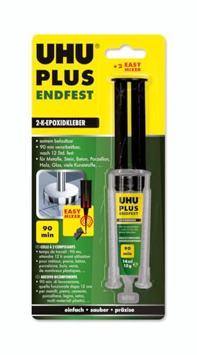 UHU PLUS endfest 90 min Doppelkammerspritze, Infokarte