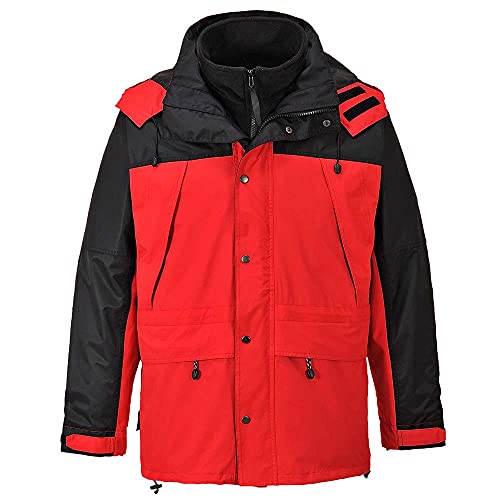 Portwest Orkney 3In1 Jacket, Colorred Talla Large